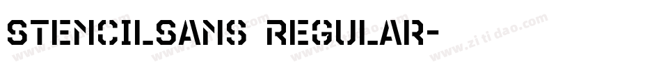 StencilSans Regular字体转换